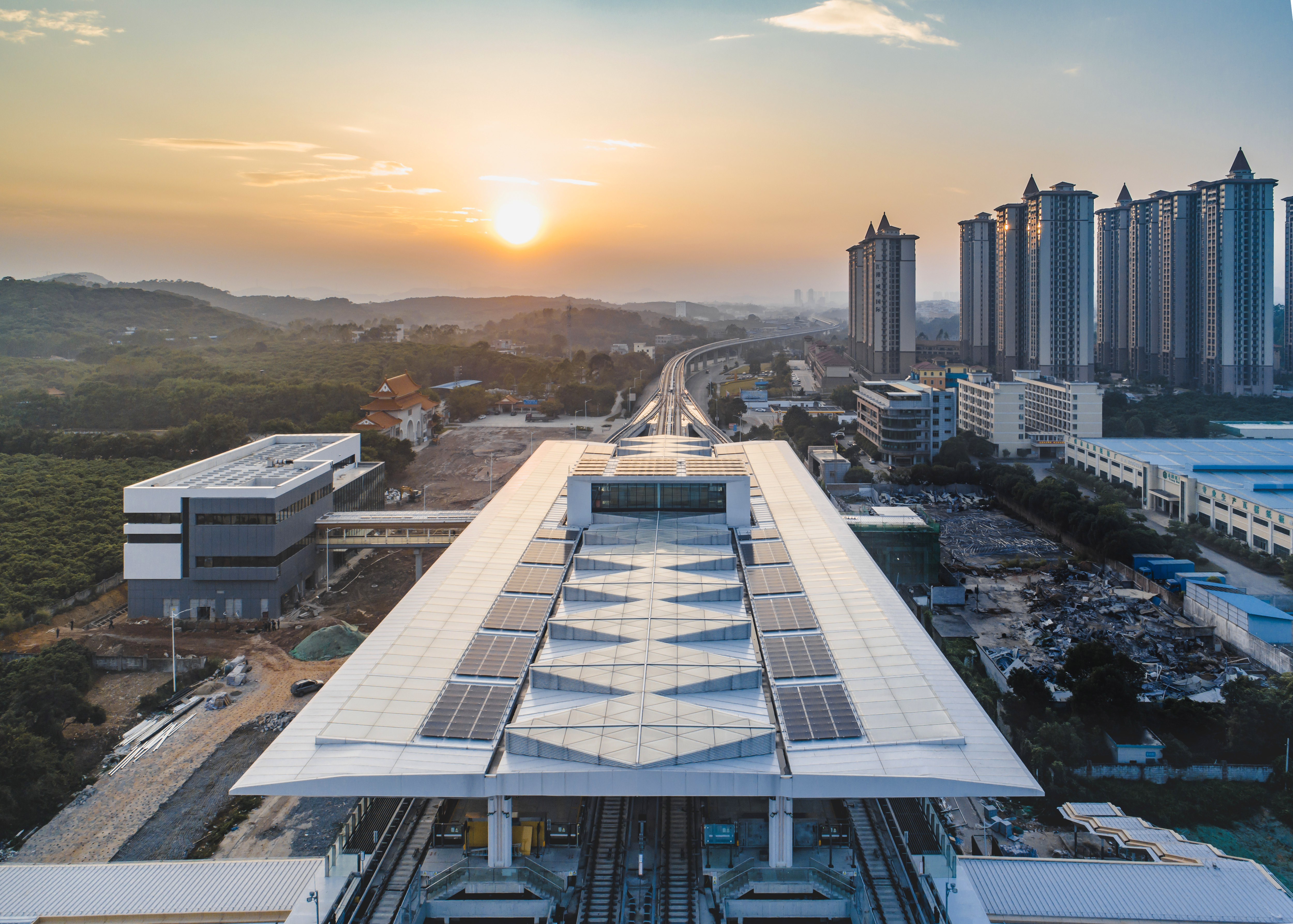 廣州市軌道交通21號線（長平站、金坑站、朱村站、山田站）